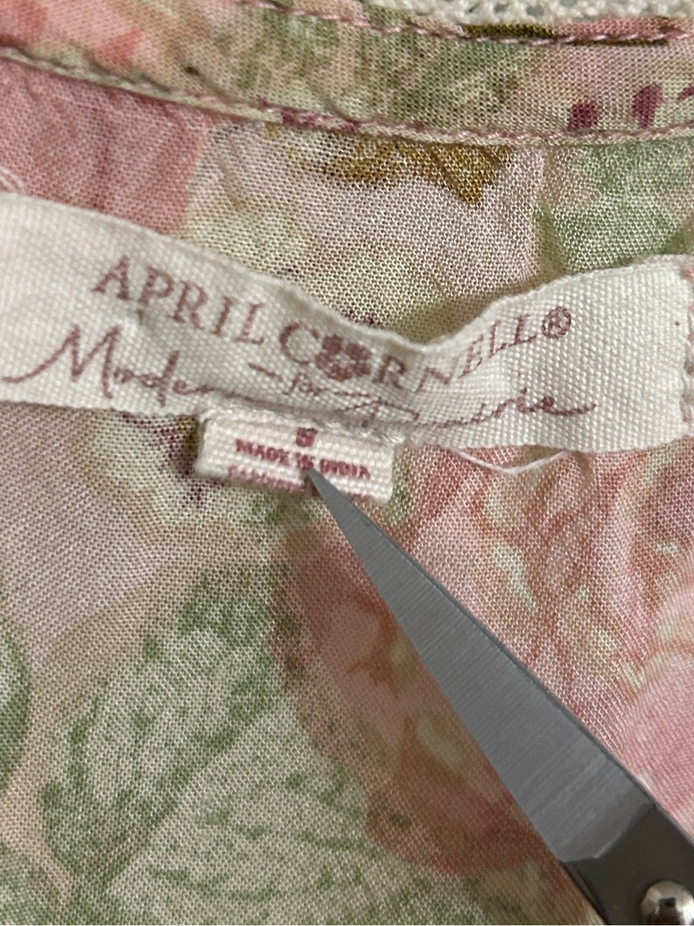 April Cornell for Modern Prairie romper pockets! adjustable shoulders small-med - Picture 11 of 12
